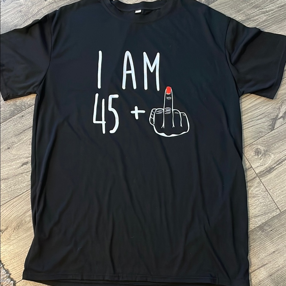 Black Graphic T-Shirt with Bold Statement